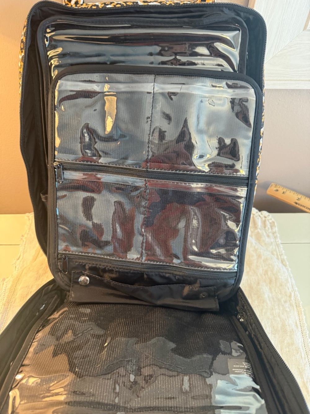 New Preserve Leopard print  Jewelry Tote. Travel Bag - Picture 7 of 15